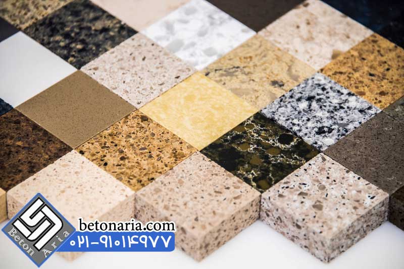 تأثیر ترکیب رزین و سنگ دانه ها بر ویژگی های سنگ مصنوعی