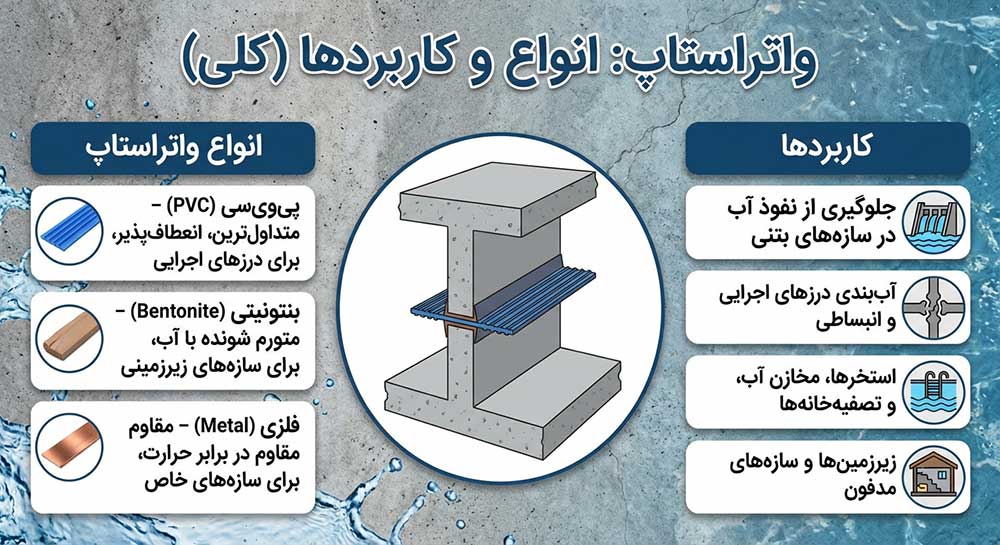خرید واتراستاپ - انواع واتراستاپ