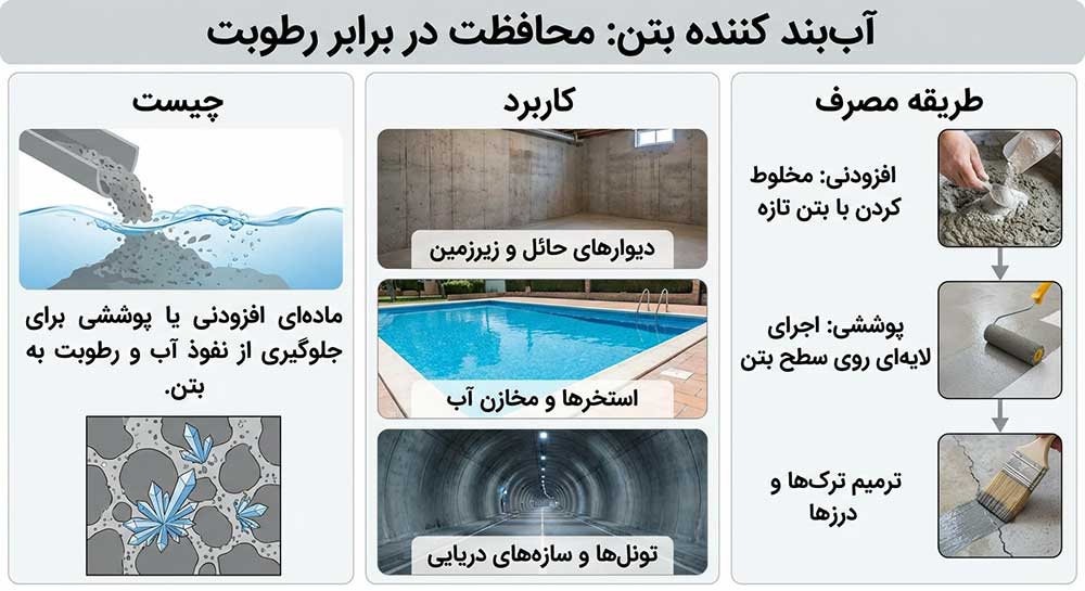 آب بند کننده بتن